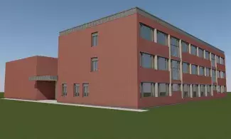 Megújuló B épület - látványterv