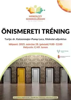 Önismereti tréning plakátja