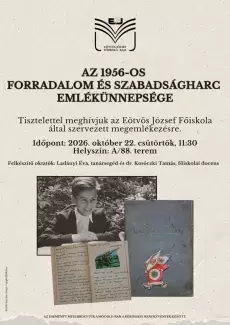 Az ünnepség plakátja.