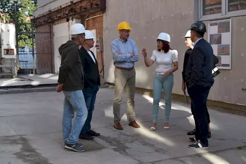 Megkezdődött a főiskola „B” épületének energetikai korszerűsítése