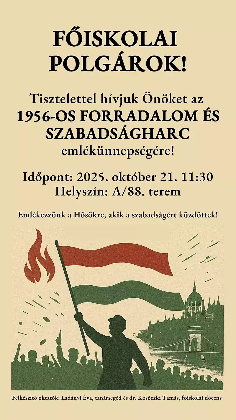 A megemlékezés plakátja