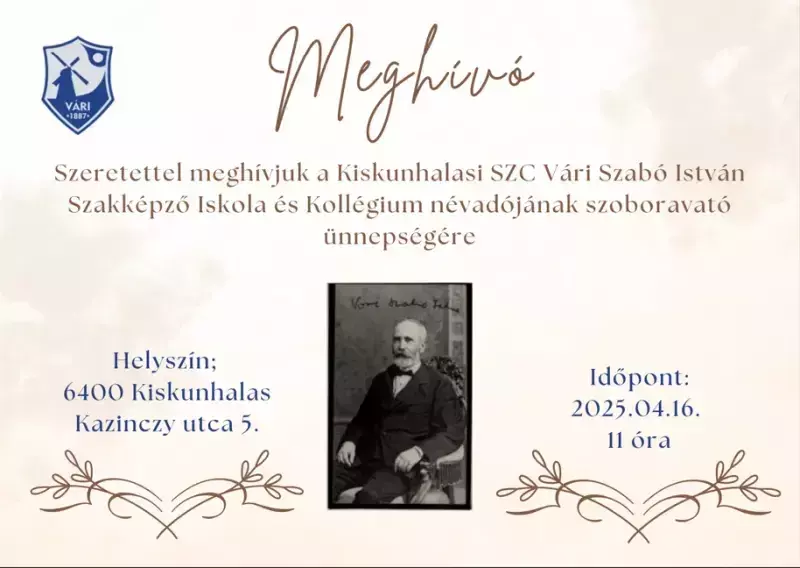 Meghívó szoboravatóra
