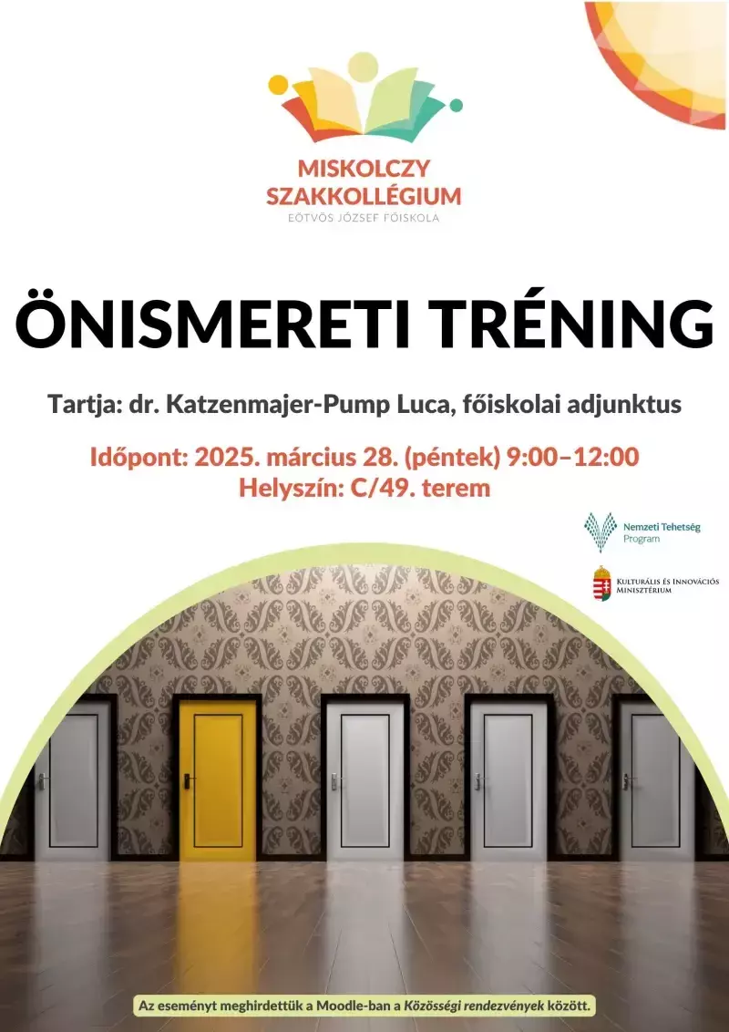 Önismereti tréning plakátja