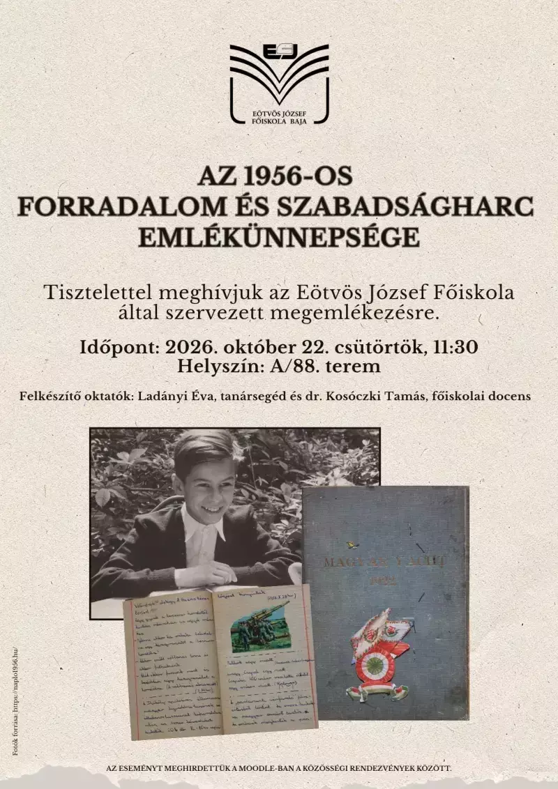 Az ünnepség plakátja.